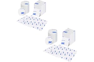 LINXINS LIXINS 3M Heavy Duty Double Sided Sticky Pads - 40PCS, 2 Shape, Wall, Panel, LED, Glass, Metal Mounting Pads