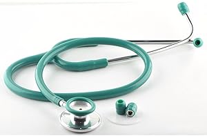 AR EMPORIUM Dual Head Stethoscope for Medical EMT Students Nurse Doctor Vet Light Weight Optimum Stethoscope (Green)