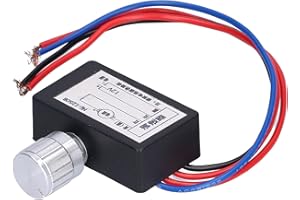 YUECOOM Regulador De Velocidad Motor 12V, potenciometro 12v, Controlador De Velocidad Del Motor Pwm, Controlador De Velocidad Del Motor De CC Para Ventilador De Camión De Coche