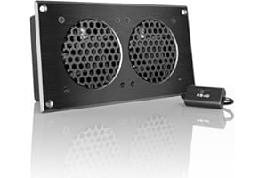 Système de refroidissement silencieux avec contrôle de vitesse AC Infinity Airplate S5, pour intérieur, armoire de home cinema