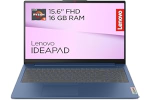 Lenovo IdeaPad Slim 3 Notebook 15,6” FHD (1920x1080), AMD Ryzen 5 7520U, RAM 16GB, 512GB SSD, Grafica Integrata, WiFi 6, Windows 11 Home - Stone Blue