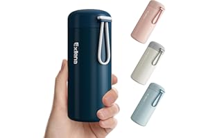 Exllena Botella Térmica Pequeña 300ml – Mini Botella de Acero Inoxidable sin BPA, Aislamiento Térmico 4-6 Horas con Diseño Portátil y Hermético(Azul Oscuro)