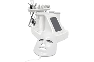 KUMUJ 7 in 1 Wasser Sauerstoff Maschine,Dermabrasion Hydro Tiefenreinigung Hydra Beauty Facial Care Machine mit LED-Maske,Hydro Dermabrasion Jet Peel kleine Blase Gerät