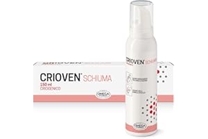 COLONIR OMEGA PHARMA Crioven Schiuma Effetto Freddo con Acido ialuronico, Sollievo per Gambe Pesanti - Bombola 150 ml