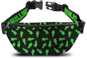 Rocksax Billie Eilish Bum Bag - Pattern - 23cm x 18cm x 5cm - Officially Licensed Merchandise