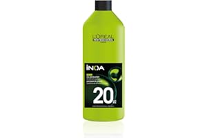 L'ORÉAL PROFESSIONNEL PARIS L'OREAL PROFESSIONNEL - Oxydant 20 Volume Crème Riche 6% - À Mélanger Avec les Colorations iNOA - Couvre les Cheveux Blancs & Éclaircit Jusqu'à 2 Tons - iNOA - 1 L