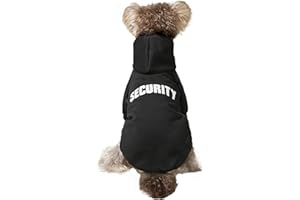 DroolingDog Small Dog Hoodie Security Dog Hoodies Puppy Sweatshirt Pet Dog Hoodies for Small Dogs