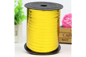 CC wonderland zone Ruban Bolduc Doré(457m x 5mm) Ruban Ballon pour Artisanat et Emballage Cadeau