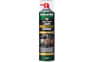 Karlsten Rat & Mouse Repellent Spray 600ml – Peppermint Oil Rodent Deterrent with 2-Metre Precision Nozzle for Hard-to-Reach Areas