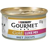 Gourmet Gold &Ccedil;ifte Lezzet Okyanus Balığı&amp;Sebzeli Yaş Kedi Maması, 85 g