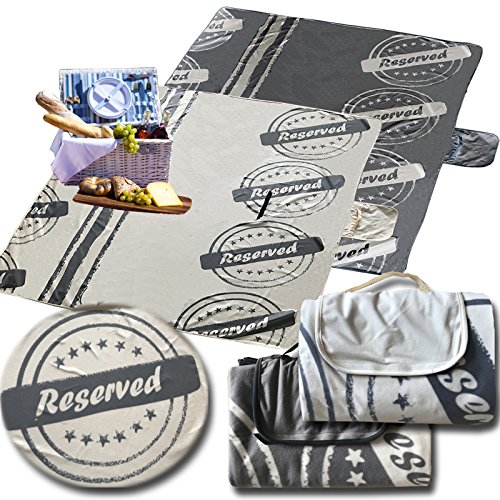 XXL Picknickdecke von JEMIDI Riesen 200cm x 200cm (4m²) oder 200cm x 180cm Campingdecke Schwimmbaddecke Strand Reise Decke Matte Strandmatte Campingmatte XL Stranddecke - 3