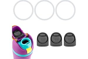 BOXOB 3st O-Tätningsringar Flaska och 3st Ersättningsproppar för Owala Freesip-Lock Silikon BPA-Fri Packning Till Topplocket