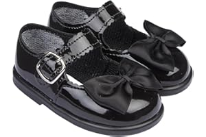 EARLY DAYS Baypods, Toddler Shoes with Hard Sole, Baby Girls First Walking Shoes with Anti-Slip Sole, First Walkers, Made in England