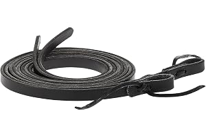 Weaver Leather Black Split Rein, 5/8-Inch X 7-Feet,
