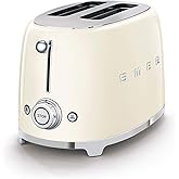 SMEG Beyaz Tsf01creu Retro Krem 2x2 Slot Ekmek Kızartma Makinesi