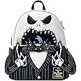 Loungefly Exclusive - Disney Nightmare Before Christmas Angry Jack Skellington Mini Backpack, Black, Mini, Mini Backpack