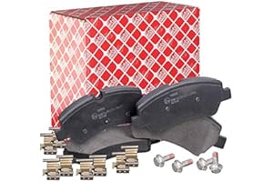febi bilstein 16963 Kit pastiglie freno con materiale di fissaggio, 1 unità