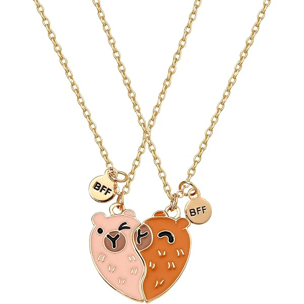 Jovivi Collier Amitié Puzzle 3/4/5 BFF - Pendentif Best Friends Forever Pour Sœurs Et Amis