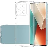 KZY İletişim Xiaomi Redmi Note 13 Pro 5G ile Uyumlu Kapak Kamera Korumalı S&uuml;per Silikon Şeffaf Kılıf