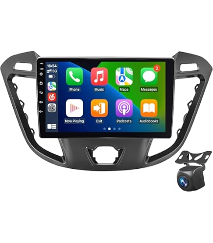 2G 64G] Hikity Android 13 Autoradio voor Ford Transit Tourio 2013-2018 Carplay Draadloze Android Auto 9'' Radio met GPS Bluetooth Android Auto FM RDS HiFi WiFi SWC Achteruitrijcamera