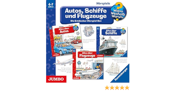 Wieso Weshalb Warum Autos Schiffe Und Flugzeuge Die Entdecker Horspiel Box Amazon De Wolfgang Metzger Susanne Gernhauser Peter Nielander Bucher
