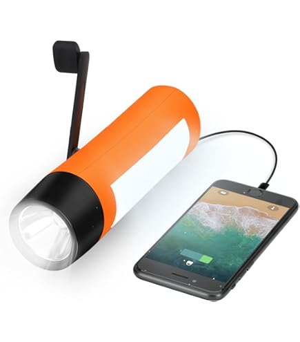 2 Pack Wind Up Solar Torch UK Led Rechargeable Camping Flashlight Hand Crank Solar Powered Torch Super Bright Portable Survival Emergency Kit Small - View #10