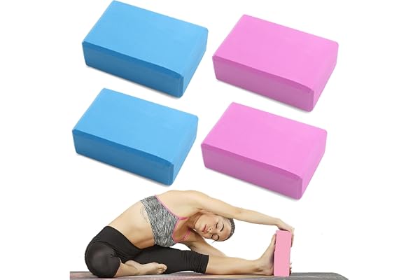 Yogablock (4st) hög densitet EVA skum yoga kuber yoga block、rytmisk gymnastik tegel、yogabel、yogabel、yogabel、yogakeglar、yoga k