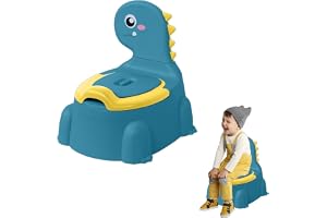 Premify Baby Potty Training Chair for Boys and Girls, Toddlers Potty Toilet Chair,Dinosaur Potty Training Toilet with Lid for Kids,Comfortable Potty Seat for Children 1-6 Years Old.