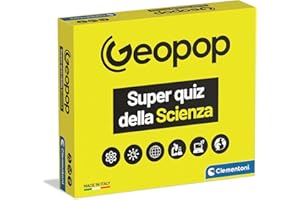 Clementoni x Geopop - Il Super Quiz della Scienza, Gioco Scientifico per Bambini 10+ Anni, Gioco di Società a Tema Scientifico, 2-6 Giocatori, Made in Italy, Lingua Italiana, 19431