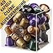 Produktbild CUBE Aufbewahrungsbox mit 40 Bio Nespresso kompatible Kapseln. Der Kapselständer enthält Bio und Fairtrade Kaffee