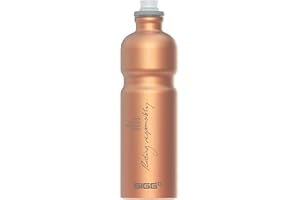 SIGG Move MyPlanet™ Copper butelka rowerowa (0,75 l), neutralna dla środowiska i zabezpieczona przed wyciekiem, lekka jak piórko butelka sportowa z aluminium, wyprodukowana w Szwajcarii