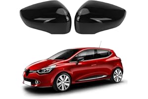 JINSENTGG Cappuccio Dello Specchietto Retrovisore Compatibile con Renault Clio 4 2012-2016, Capture First Generation J87 2013-2019, 1 Paio Cappucci per Specchietti Compatibile con Zoe 2012-2024 - Nero