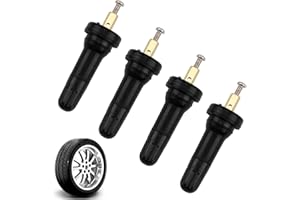 LARALILY 4 Stück Reifendrucksensor Ventile Gummiventil Ersatz Langlebige Ventilstämme Universal Passform für Autos Gummiventil Ventilstämme Höchste Sicherheit & Kraftstoffersparnis.