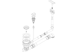 Bonde et trop-plein pour évier, schock d-100 évier encastrable pRIMUS d-100L pRIMUS d-100, d-100L évier encastrable et horizon d-100 avec câble bowden et bonde d'écoulement
