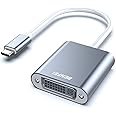 BENFEI USB C to DVI Adapter, Type-C to DVI Adapter [Thunderbolt 3 Compatible] for MacBook Pro 2018/2017, MacBook Air/iPad Pro 2018, Samsung Galaxy S10/S9, Surface Book 2 and More - Grey