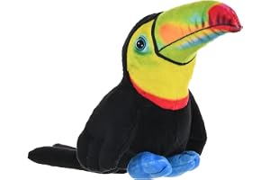 Wild Republic Rainforest Tucan Toco, plysch, 11,4 cm, plyschleksak, fylld med återvunna spunna vattenflaskor
