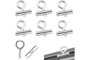 AOROPS Tappi per Binari per Tende da Sole, 6 Pezzi Stopper per Binario 8-10 mm, Gancio per Tenda da Sole Kit di Bloccaggio per Roulotte Camper Tende da Campeggio