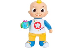 CoComelon Discover ‘N Play JJ - Explore Shapes, Colours, ABC’s, 123’s, Listen to 5 Fan-Favourite Songs, and 50+ Phrases - Feature Plush 10” JJ Doll for Kids and Preschoolers - 18 Months +