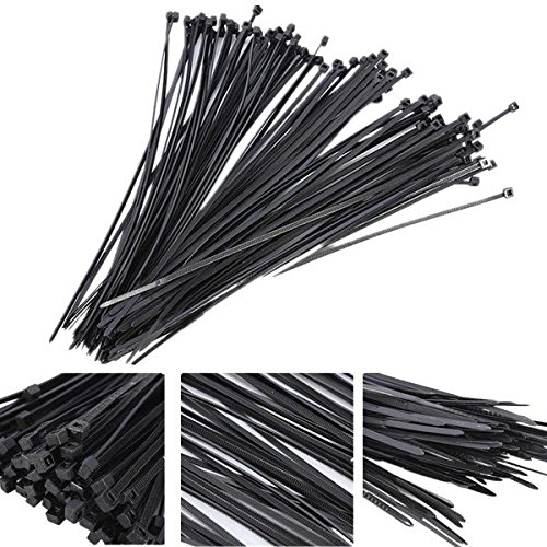 Preisvergleich Produktbild Inovey 100Pcs Kunststoff Nylon Kabelbinder Zip Wire Wrap Strap