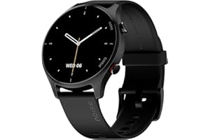 Noise Twist Round dial Smart Watch with Bluetooth Calling, 1.38" TFT Display, up-to 7 Days Battery, 100+ Watch Faces, IP68, Heart Rate Monitor, Sleep Tracking (Jet Black)