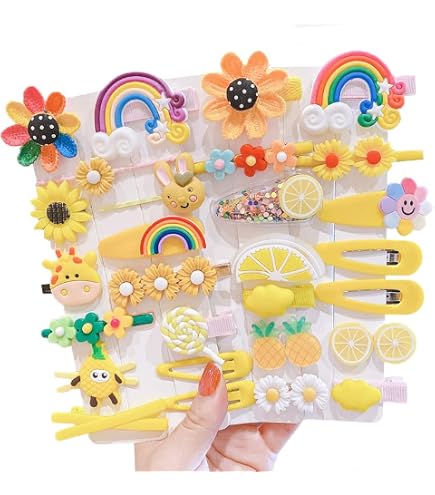 Lot De 6 Paires D'Épingles à Cheveux Licorne Scintillantes Pour Filles - Barrettes Métal Jolies Et Colorées