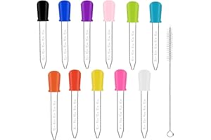 CEZKFH 23 Stück Liquid Dropper, Flüssige Pipetten, Dropper Pipetten, Gummiförmchen Und Bastelarbeiten Für Baby-Futterspender, Süßigkeitenformen, Kinder Wissenschaft, Küche (11 Farben)