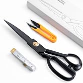 Professional Sewing Scissors 10 inch (Black) | Scissors Cut Fabric High Carbon Steel丨Scissors Fabric for Sewing, Cutting Fabr