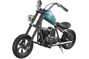 HYPER GOGO Cruiser 12 Elektro Motorrad Kinder, Elektromotorrad mit 160W Motor, 8/12/16 km/h Geschwindigkeitsmodos, 12 Zoll Luftreifen, 12KM Lange Reichweite, Moto Cross für Kinder von 6-12 Jahren