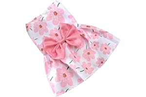 Maodom Dog Princess Dresses, Pet Dress - Spring Dog Apparel For Chihuahua Yorkie (X-Small, Pink+Blue)