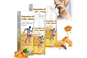 BOSENLAM Magnesium Oil & Bee Venom Joint Healing Spray, Pain Relief Spray, Bee Venom Arthritis for Muscle Natural for Joints (2)