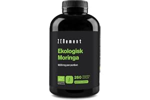 Ekologisk Moringa Oleifera 1800 mg - Max Renhet - 260 Veganska Kapslar