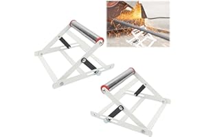 BIGP Pack of 2 Adjustable Support Frame for Cutting Machines, Table Saw Stand, Height Adjustable, Metal Cutting Machine Work Support Stand, Material Support Frame, Cutting Machine Attachment
