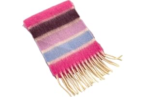 FROTOX Colorful Rainbow Fringe Children's Scarf Warm And Comfortable Long Muffler Neckerchief For Boys Girls Aged 3 To 12T