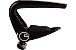 G7th Newport Kapodaster Schwarz – Leichtes mit Verstellbarer Spannung – Perfekter Kapodaster für Akustik- und E-Gitarren